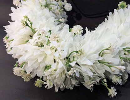 Beautiful White Artificial Gajra for Bun & Hairstyles