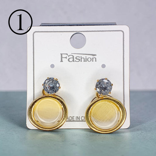 Korean Style Crystal Stud Earrings for Women