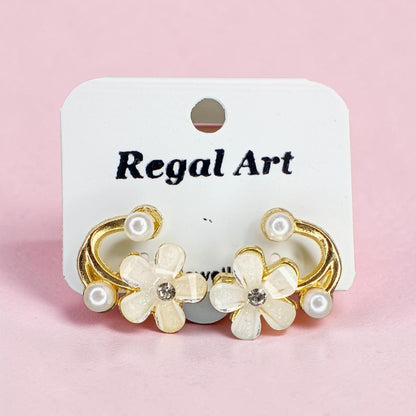 Combo Set of Pearl & Floral Designer Earrings for Women and Girls