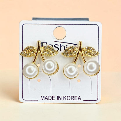 Combo Set of Pearl & Floral Designer Earrings for Women and Girls